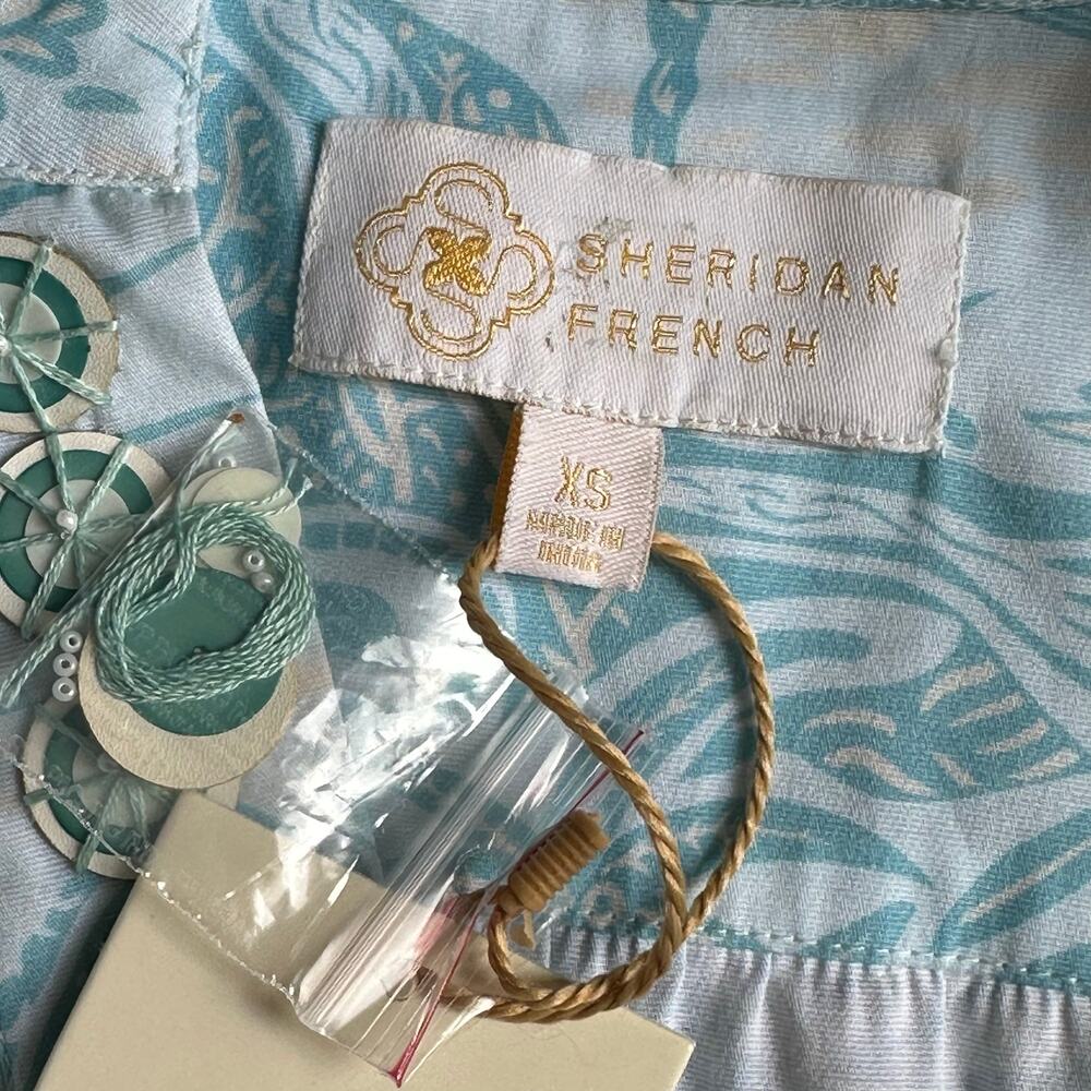 Sheridan French Caty Dress in the Whimsical Island Sky print Sz XS - Picture 9 of 9